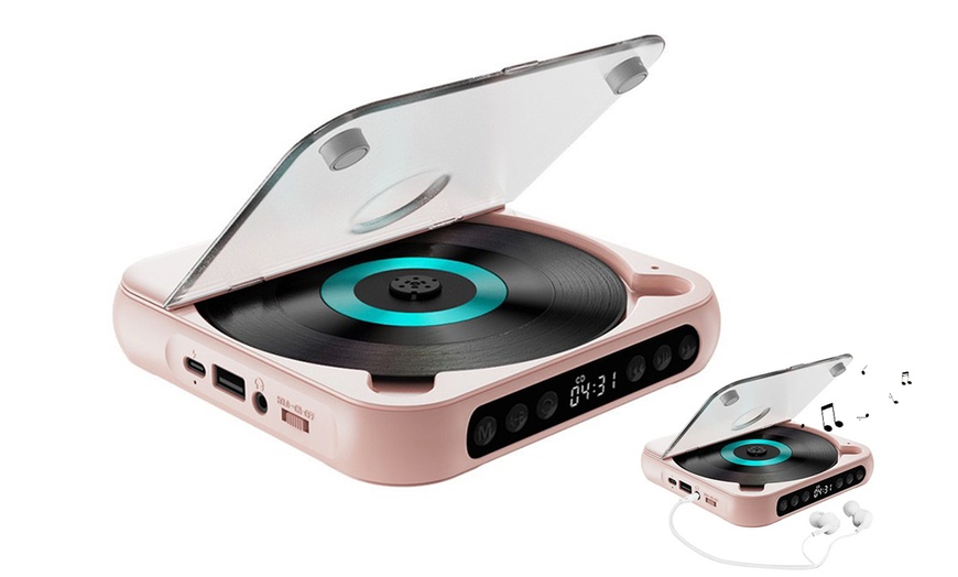 Image 6: Portable Bluetooth CD Player