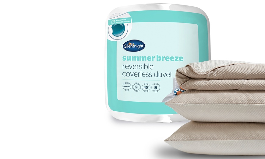 Image 5: Silentnight Summer Breeze Seersucker 2.5 Tog Coverless Duvet Set