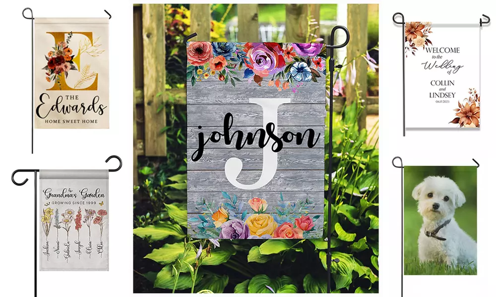 Wetterfeste Fahne mit personalisierbarer Oberfläche