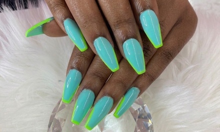 One Signature Fullset long w Gel - Nailzondrip