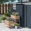 Image 1: Outsunny 4x6ft Outdoor Garden Storage Shed with Window and Vents