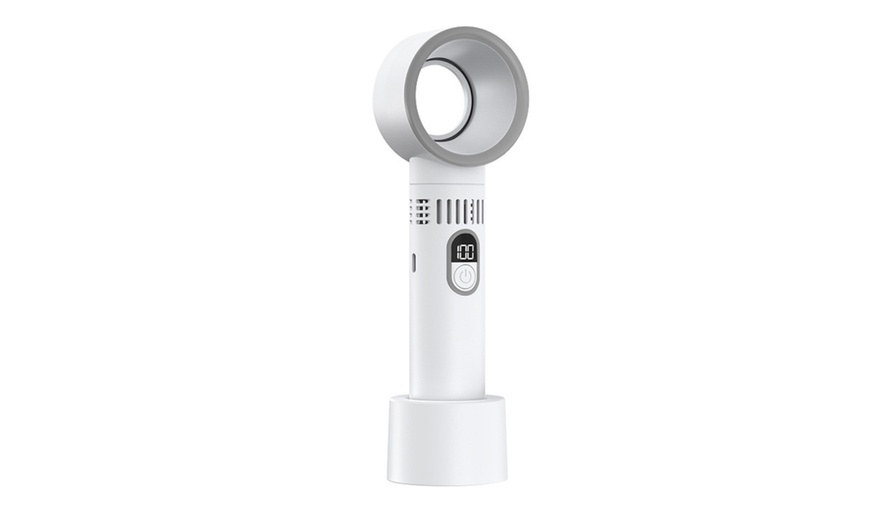 Image 7: Portable Bladeless Fan with LED Display