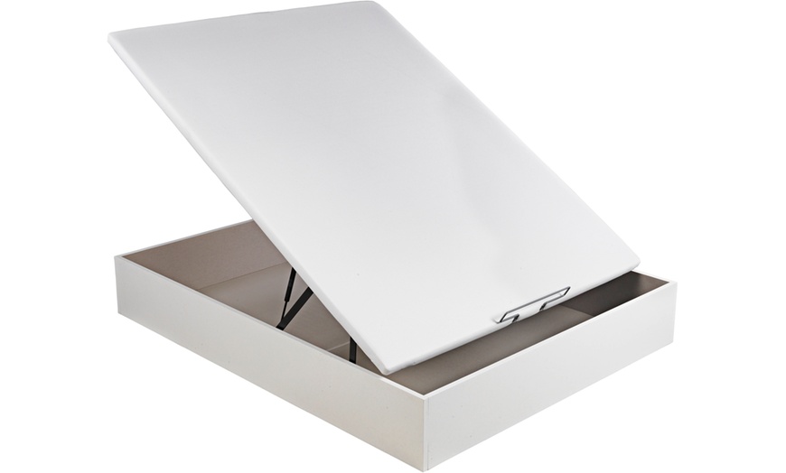 Image 3: Canapé Abatible Altura 32cm ENVIO, MONTAJE Y RECOGIDA ANTIGUO GRATIS, Gran Capacidad, Madera, Tapa 3D, Blanco