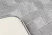 Set di 3 tappeti bagno memory antiscivolo, disponibili in vari colori - Image 2