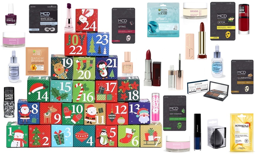 Image 1: Calendario dell'Avvento 2025 con 24 prodotti cosmetici L'Oreal