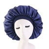 Image 8: Extra Large Long Hair Care Satin Bonnet Cap Night Sleep Hat Head Wrap Cover