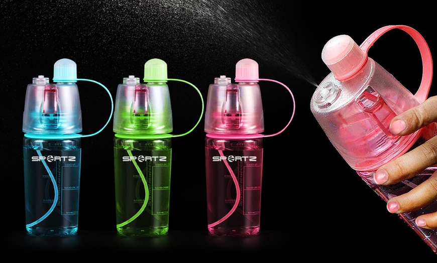 Image 4: Water Bottle with Spray Function