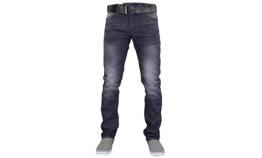 Image 3: Crosshatch Men's Denim Jeans