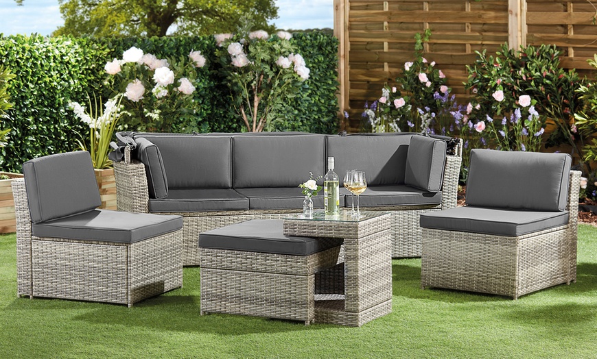 Image 4: Garden Gear California Rattan-Effect Daybed 