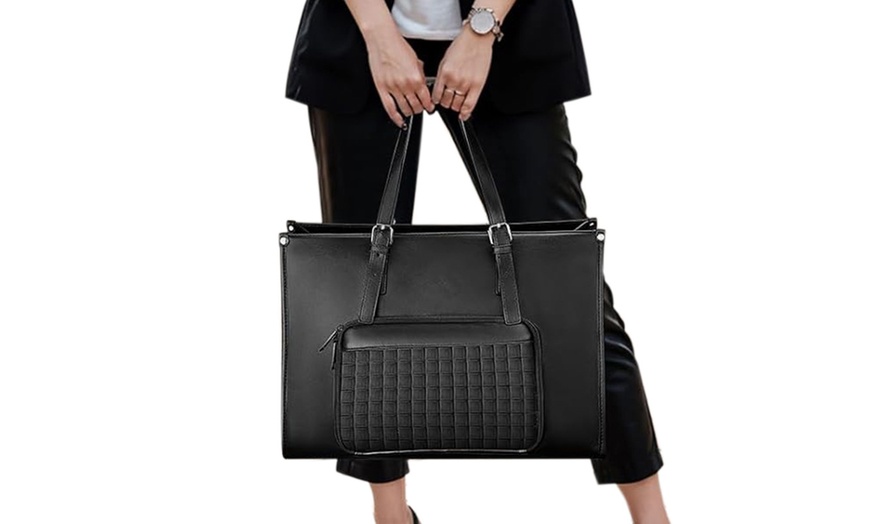 Image 3: Laptop Tote with Lunch Compartment