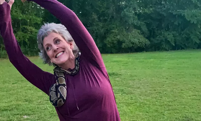 Spooky Snake Yoga for One, Two, or Four People on October 11, 2025