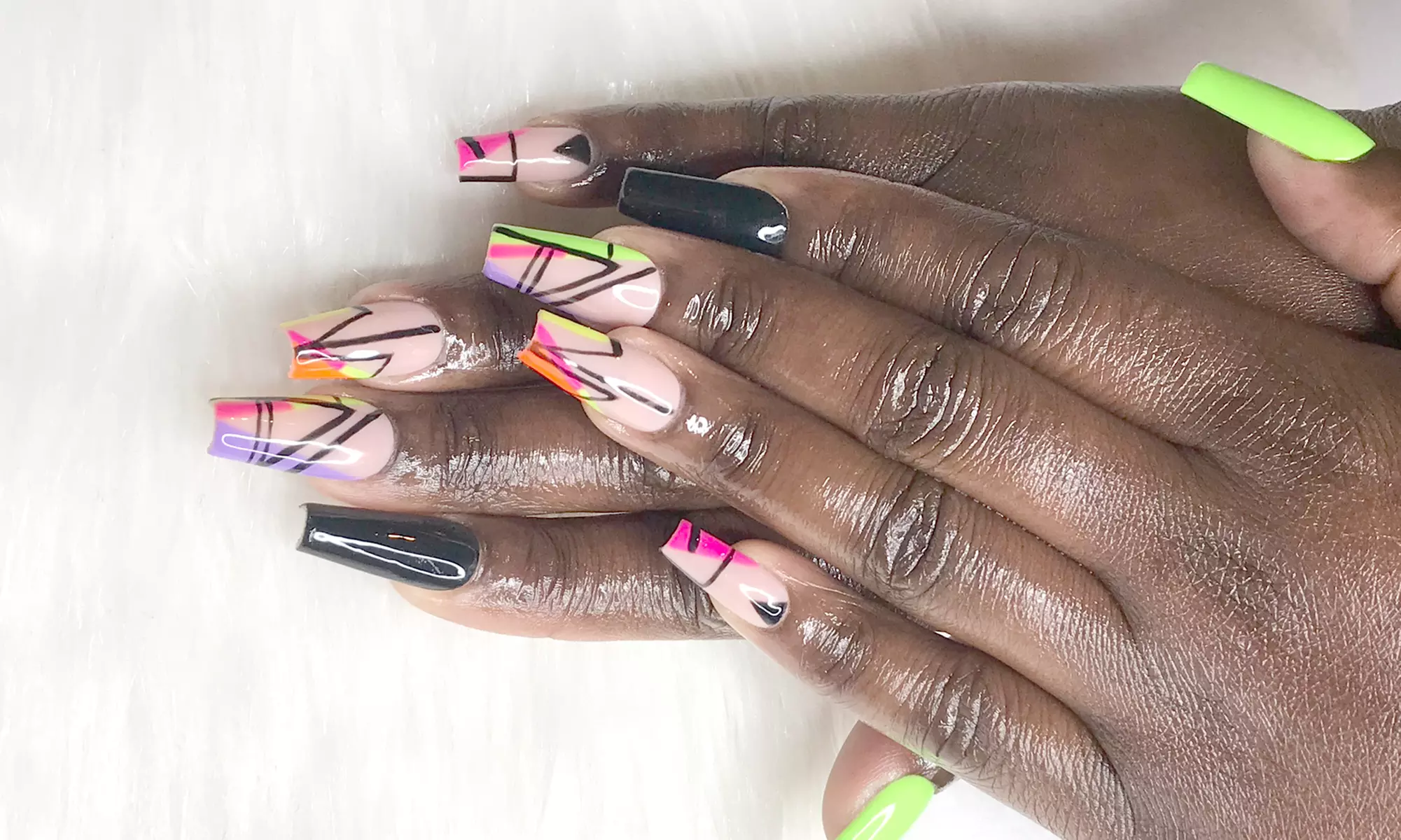 Custom Freestyle Nail Sets in Short, Medium, or Long Lengths