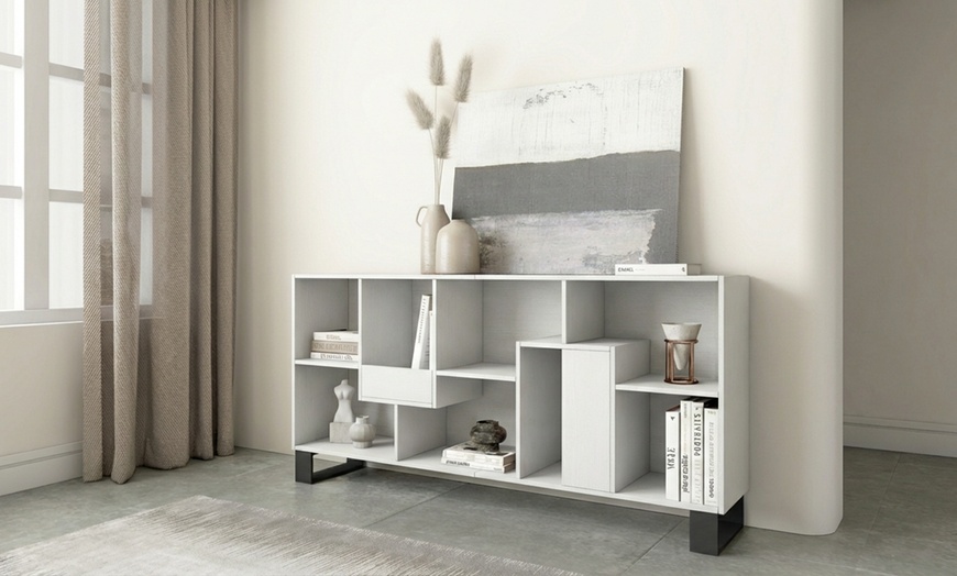 Image 28: Multi-Position Designer Bookcase