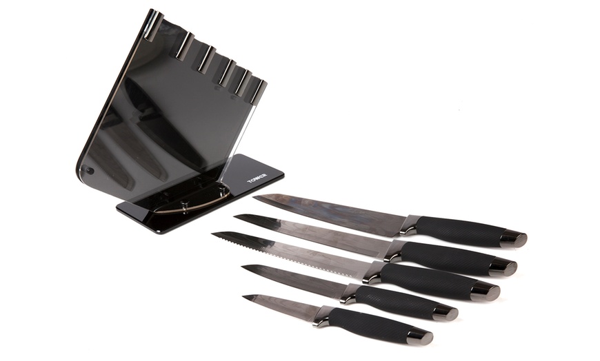 Image 5: Tower Five-Piece Knife Set