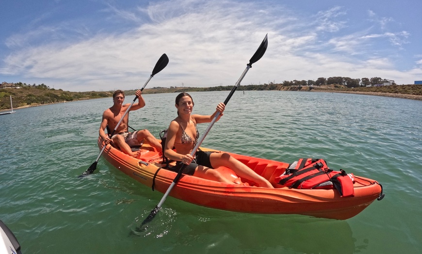 Image 10: Enjoy an Watersports with Kayak, Paddle Board, or Aqua Cycle Rental