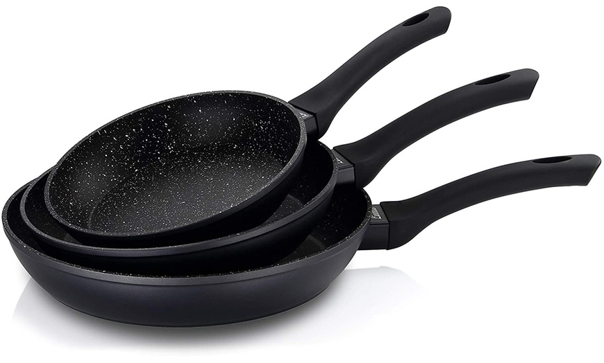 Image 6: Juego de 3 sartenes con revestimiento de mármol, de RoyaltyLine