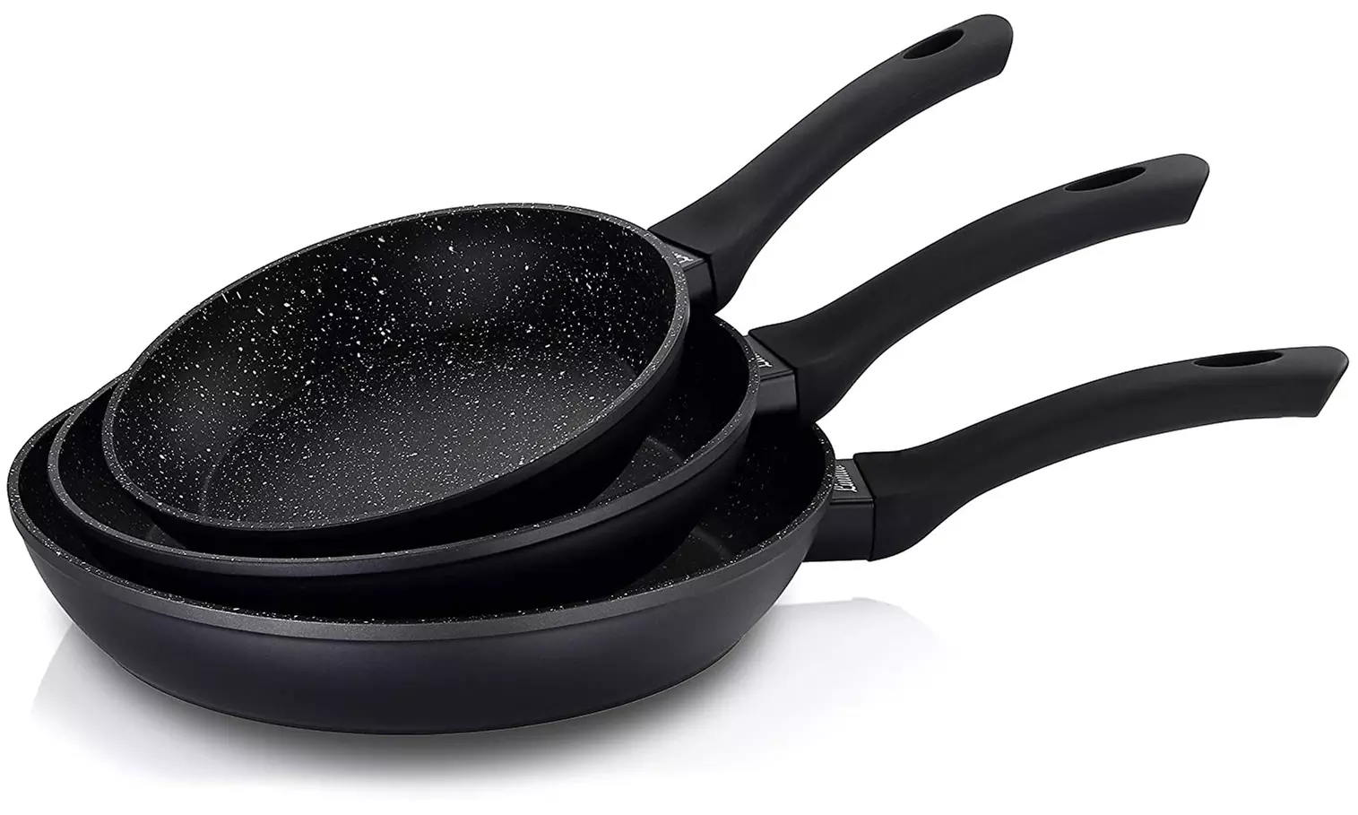 Juego de 3 sartenes con revestimiento de mármol, de RoyaltyLine