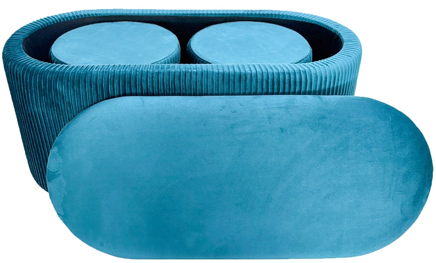 Image 12: Lot de 3 poufs modèle "Pouffi"