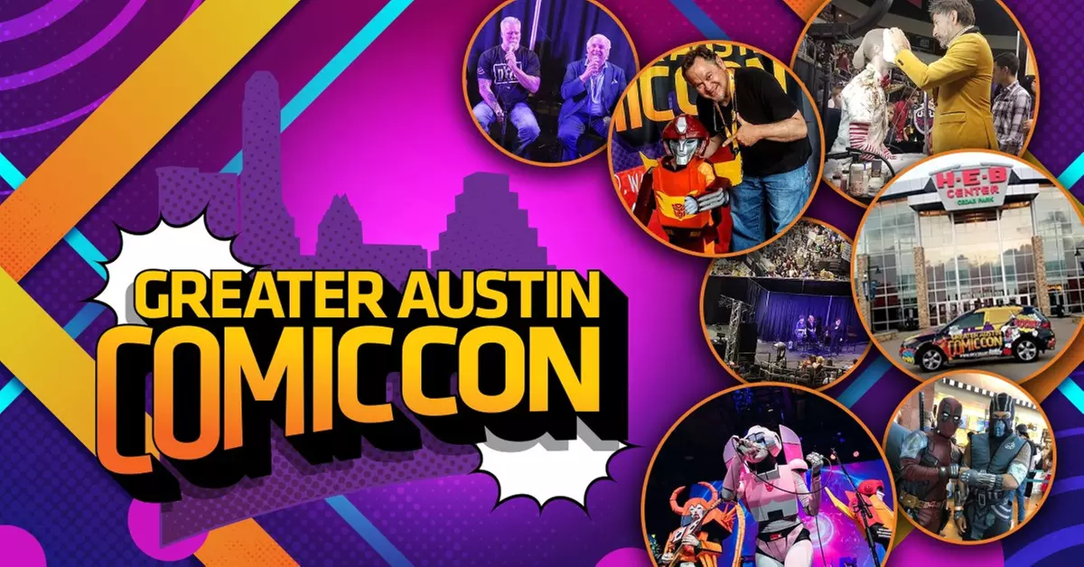Greater Austin Comic Con on Saturday, June 19, 2021 at 10 a.m. or Sunday, June 20, 2021 at 10 a.m. - Primary Image