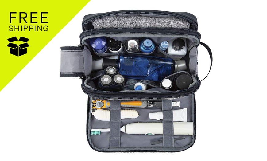 Image 1: Toiletry Organizer Bag