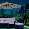 Image 4: Solar LED Cantilever Parasol with Cover and Optional Base
