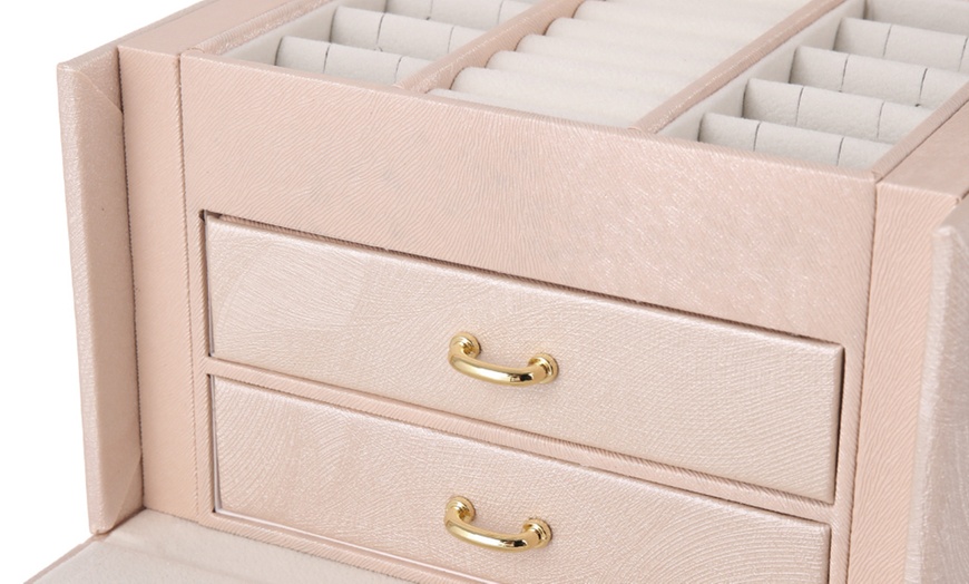 Image 7: Multi-Function Storage Jewellery Box with Drawers