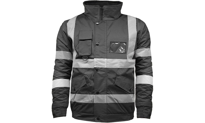 Image 13: LABEL APPAREL Men's Water-Resistant Bomber Jacket 