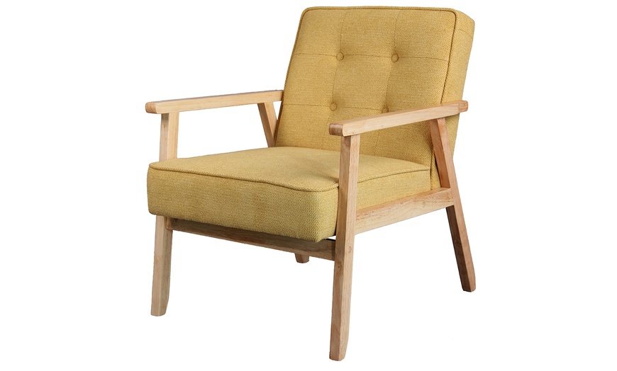 Image 28: Sillón con acolchado suave o de rizo y patas de madera, de Doosense