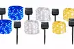 2 Pack Solar String Lights Outdoor Rope Lights 8 Modes 200 LED Solar Fairy Light - Second Medium
