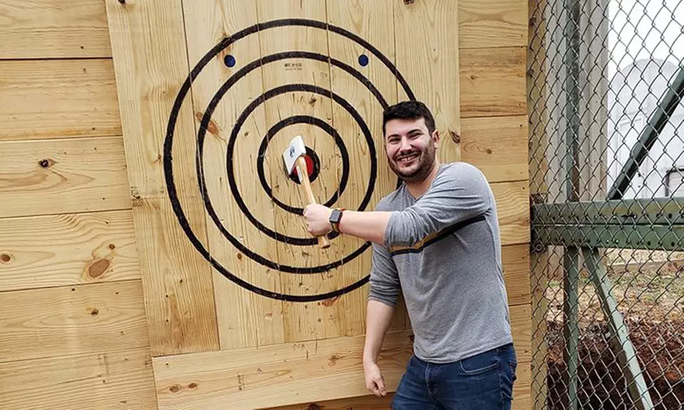 Enjoy One Hour of Axe Throwing for 1, 2, 3, or 4 on Weekday & Weekend! 