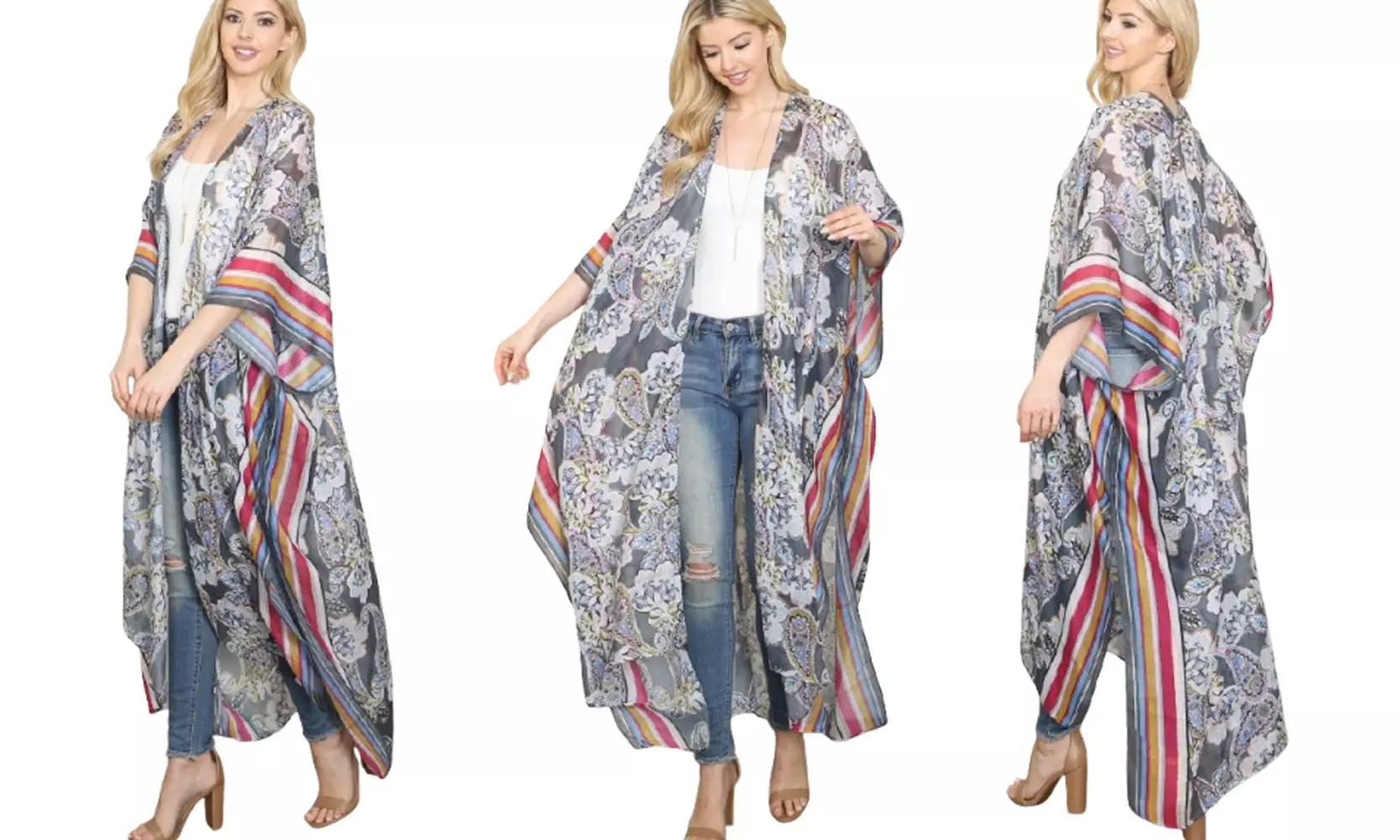 Women's Spring and Summer Kimono and Vest Collection