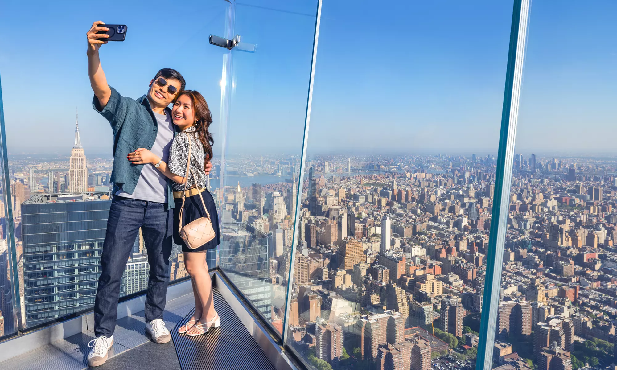Sky-High 360° NYC Views w/ Edge Sunset VIP or Edge Champagne Admission