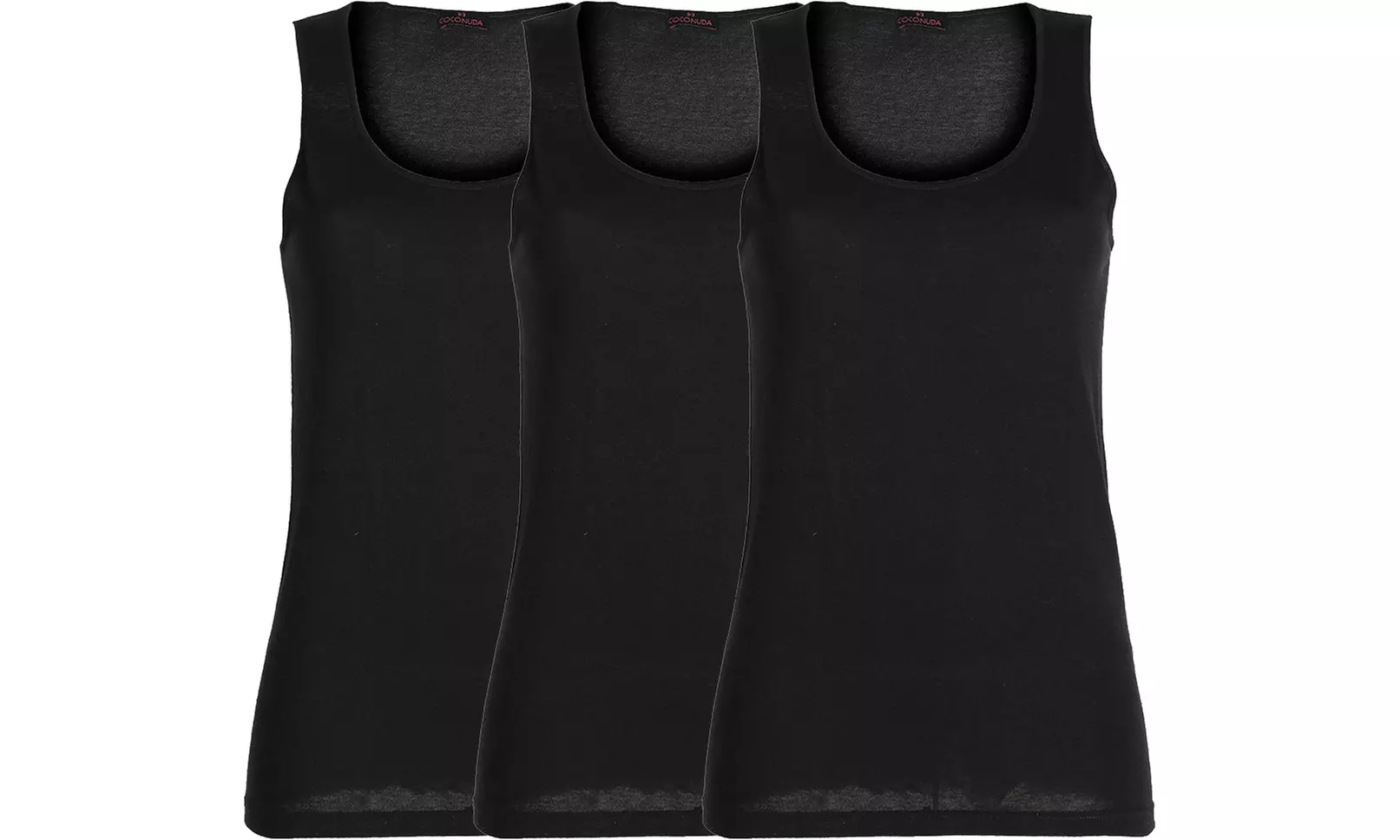 3 o 6 canottiere intime in cotone da donna Coconuda, disponibili in 2 modelli, 2 colori e varie taglie