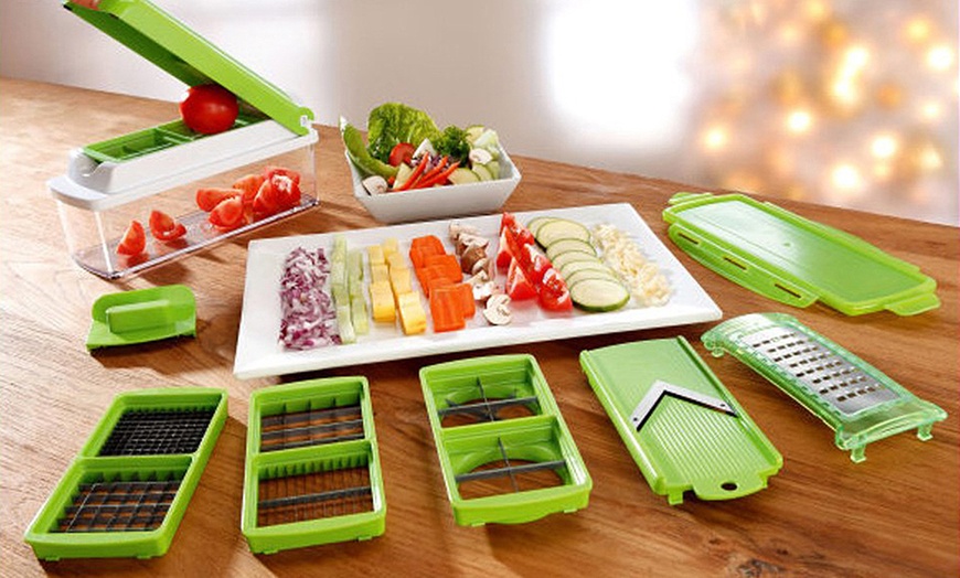 Image 1: 11-in-1 Mandoline Super Slicer