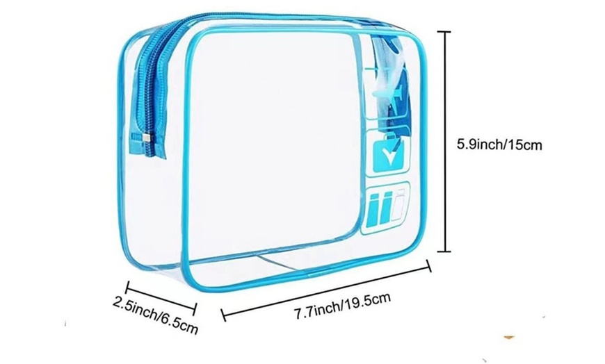 Image 20: Transparent Travel Toiletries Storage Bag 