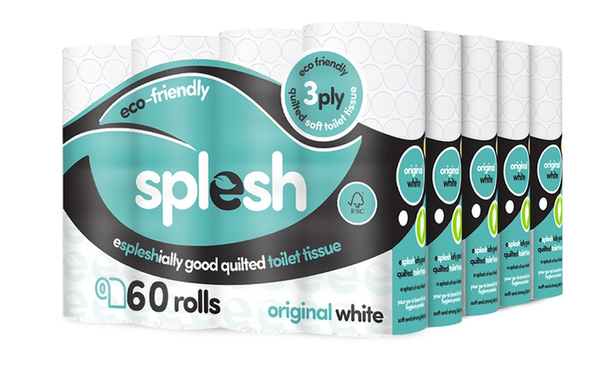 Image 3: Splesh Toilet Roll, Soft & Quilted Eco-Friendly White