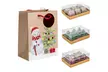 Set mit 18 Weihnachts-Teelichtern im festlichen 3D-Design inklusive Geschenktasche - Image 2