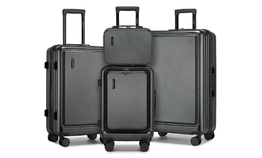 Image 23: KONO Hardshell Luggage Set with TSA Lock and 360° Spinner Wheels
