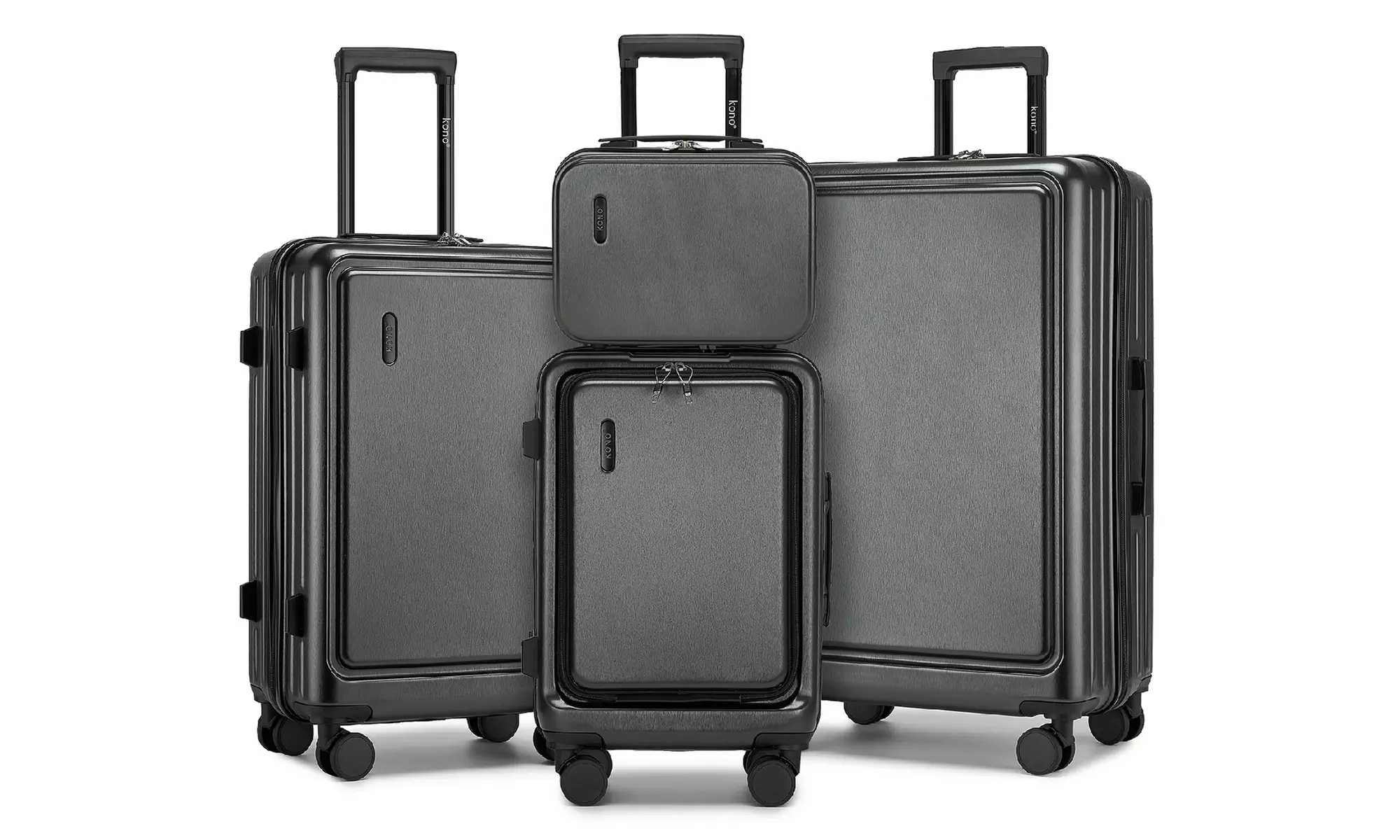 KONO Hardshell Luggage Set with TSA Lock and 360° Spinner Wheels