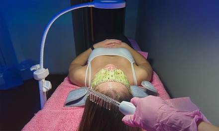 Sesión de 30 minutos de spa facial con alta frecuencia, masaje craneo facial, limpieza y exfoliación - Alta Vibra