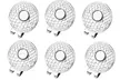 6-Pack Magnetic Golf Hat Clip Ball Aiming Marker Golf Training Accessories - Second Medium