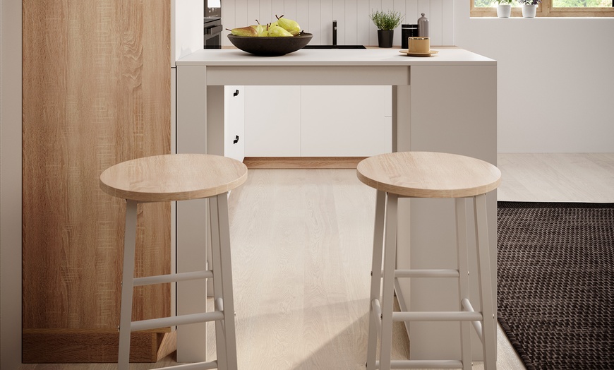 Image 10: Mesa alta Kyra con opción a taburetes