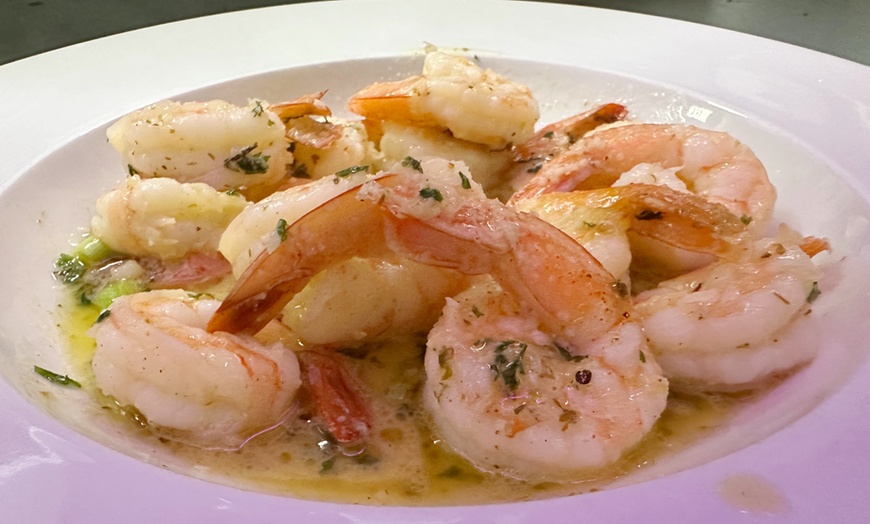 Image 1: One Shrimp or Sushi Fest and One Beverage of Your Choice 