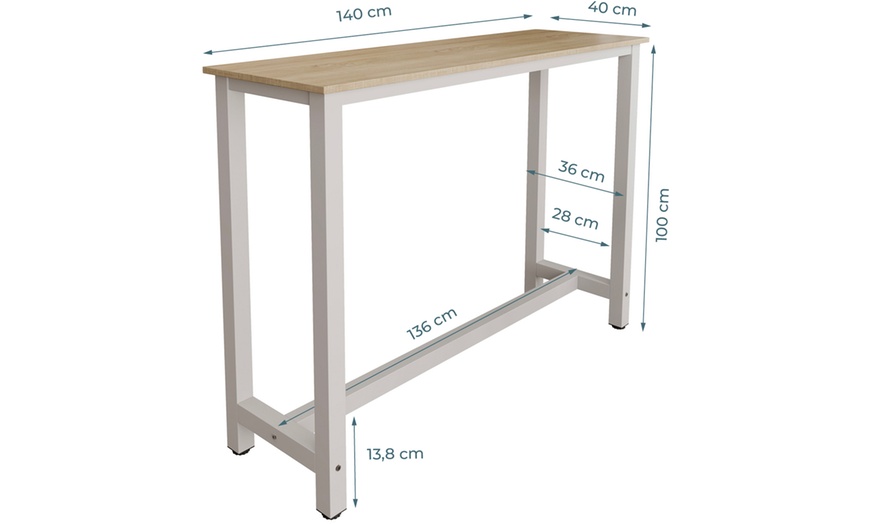 Image 13: Tavolo alto stile bar