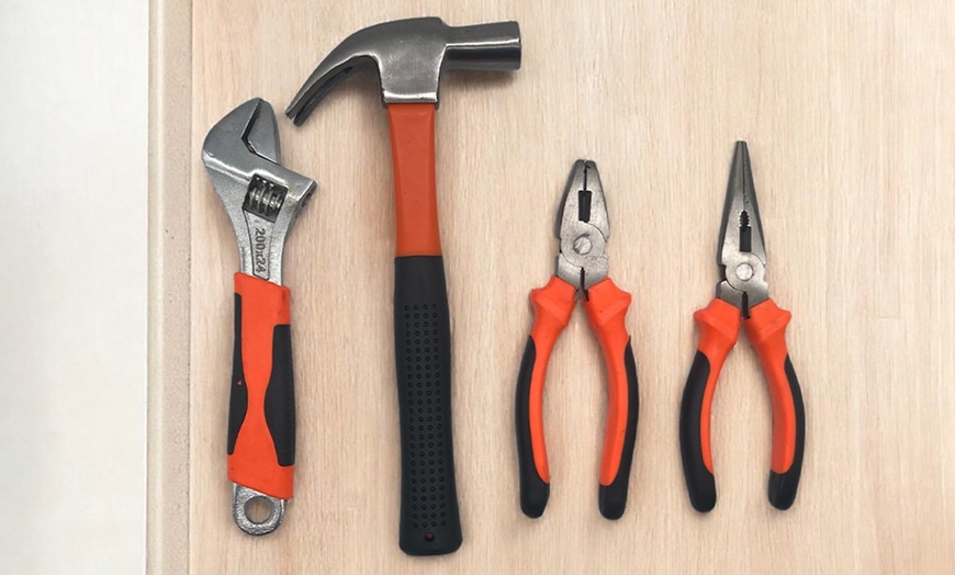 Image 10: Kit de herramientas de 100 piezas con taladro atornillador