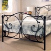 Image 3: Crystal Metal Bed Frame with Optional Mattress