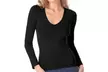 5er-Pack Damen-Langarmshirt mit V-Ausschnitt „Lisa“ in M/L oder XL/XXL - Second Medium