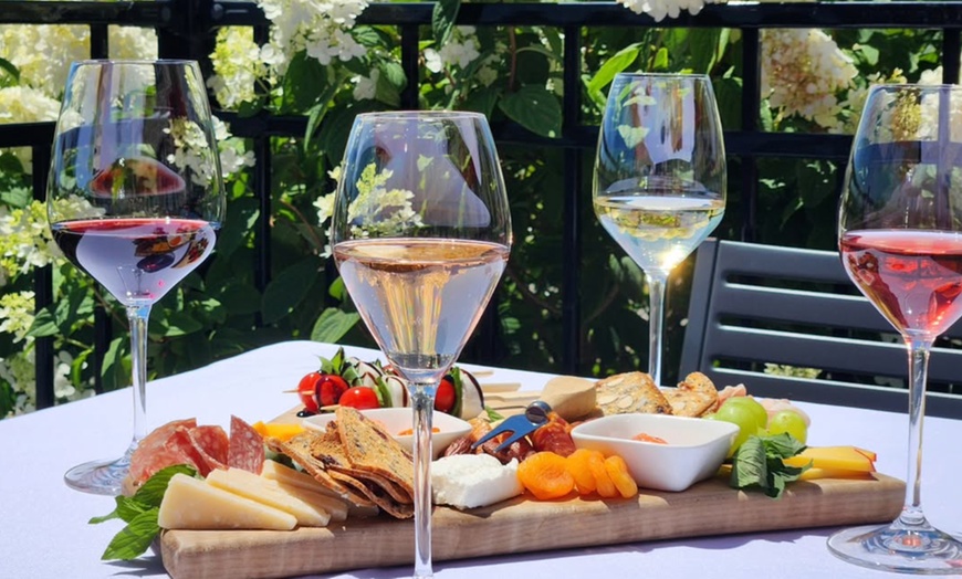 Image 3: Wine Flights, Glasses, Charcuterie & Flatbread Pizza Experience