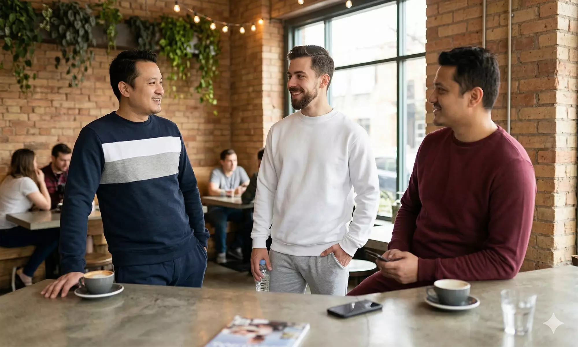 Classic Crew Neck Long Sleeve Pullover Sweatshirt Jumper