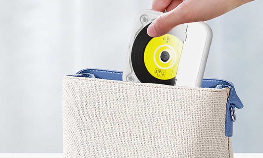 Image 2: Portable Bluetooth CD Player
